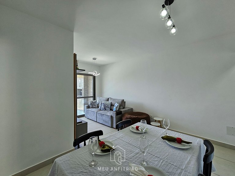 Apartamento em Bertioga com Piscina e Churrasqueira