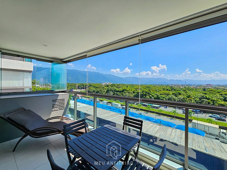 Apartamento em Bertioga com Piscina e Churrasqueira