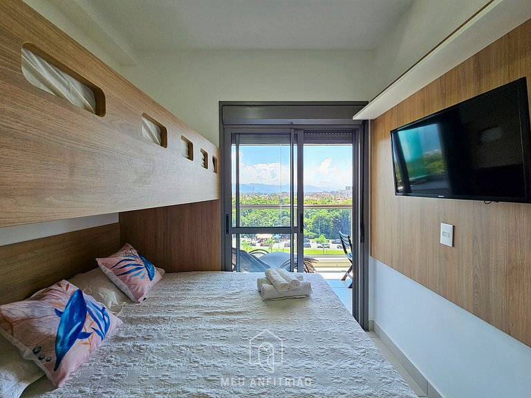 Apartamento em Bertioga com Piscina e Churrasqueira