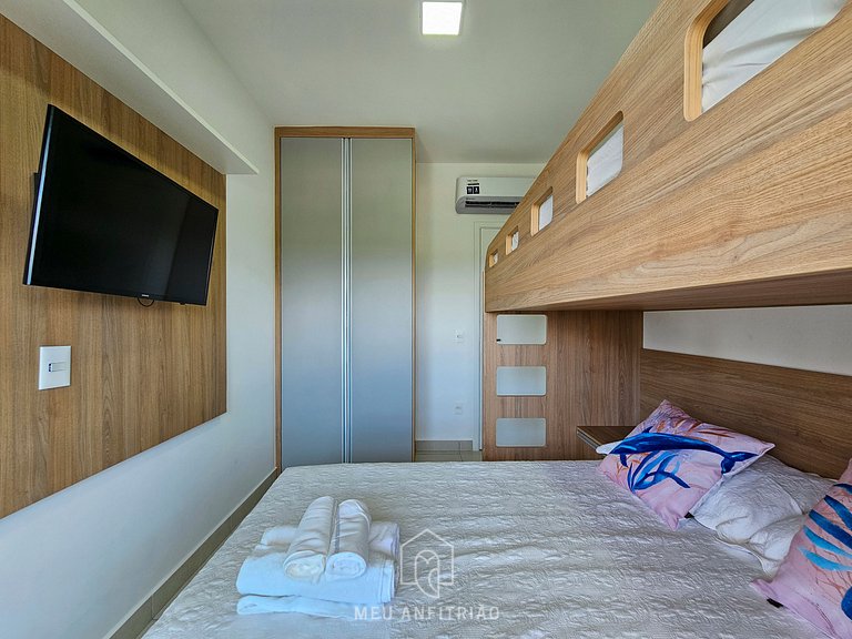 Apartment in Bertioga with Pool and Barbecue