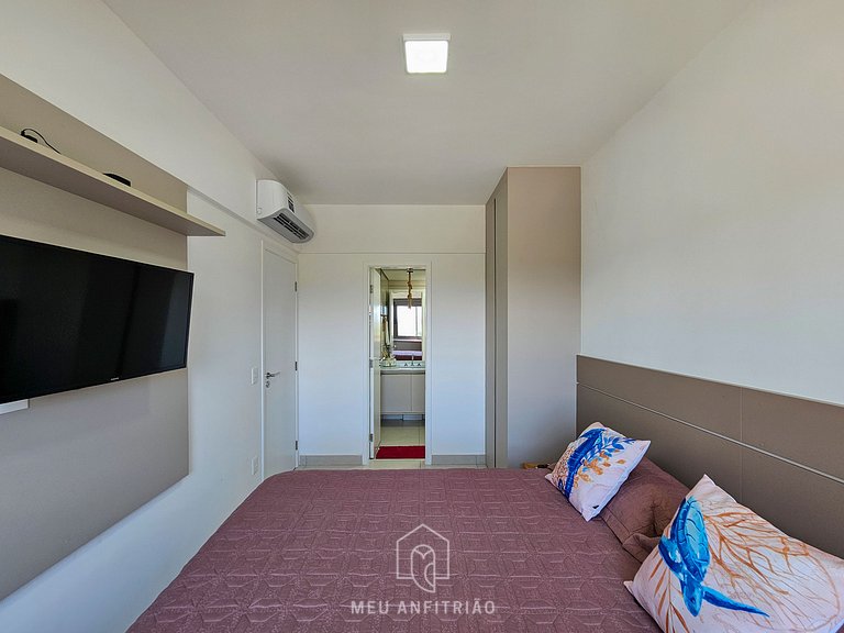 Apartamento en Bertioga con Piscina y Parrilla