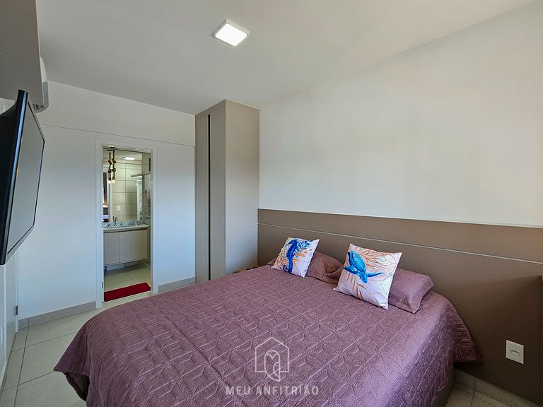 Apartamento en Bertioga con Piscina y Parrilla