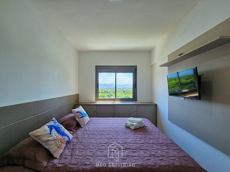 Apartment in Bertioga with Pool and Barbecue