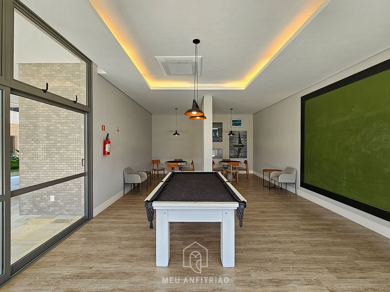 Apartamento em Bertioga com Piscina e Churrasqueira