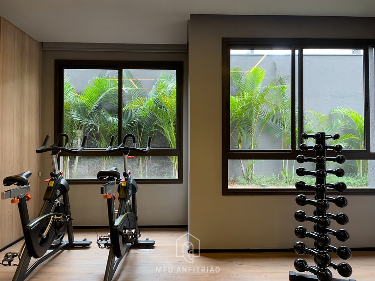 38m² | 2 quartos | Cozinha completa | 300m metrô