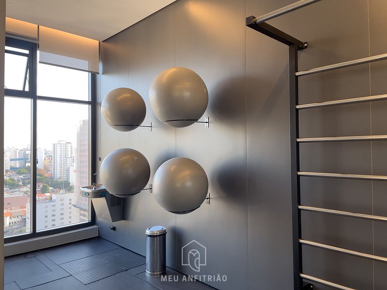 3 people | Queen bed | 800m from Nubank Park