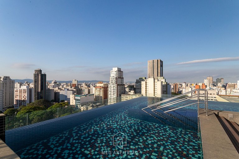 Comfortable Apartment for 4 with on Rua da Consolação