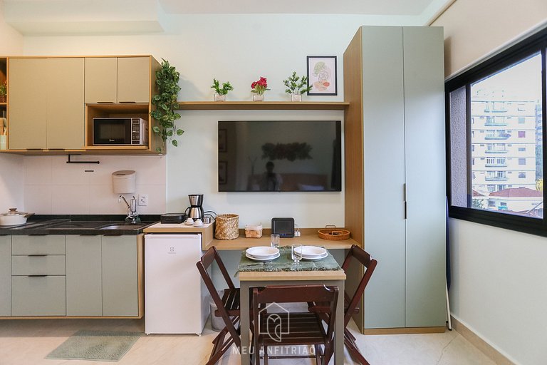 Comfortable studio with gym near Allianz Parque