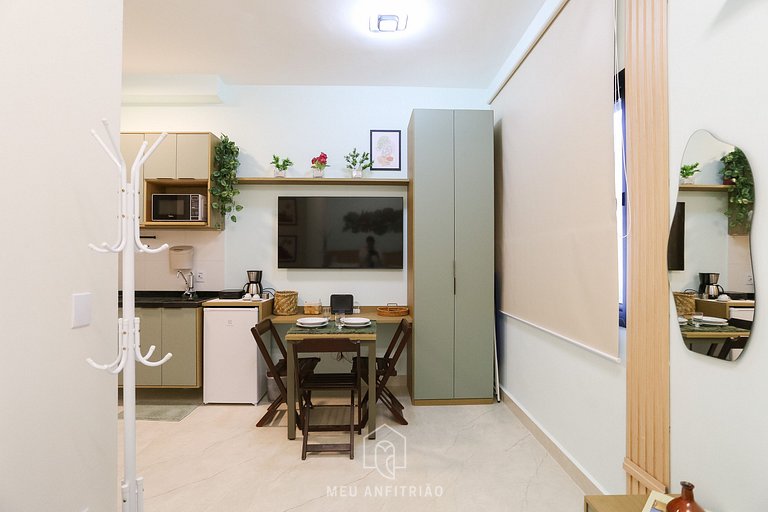 Comfortable studio with gym near Allianz Parque