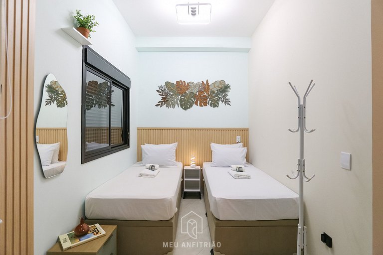 Comfortable studio with gym near Allianz Parque