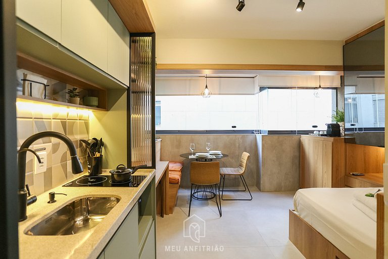 Studio with leisure near Avenida Paulista