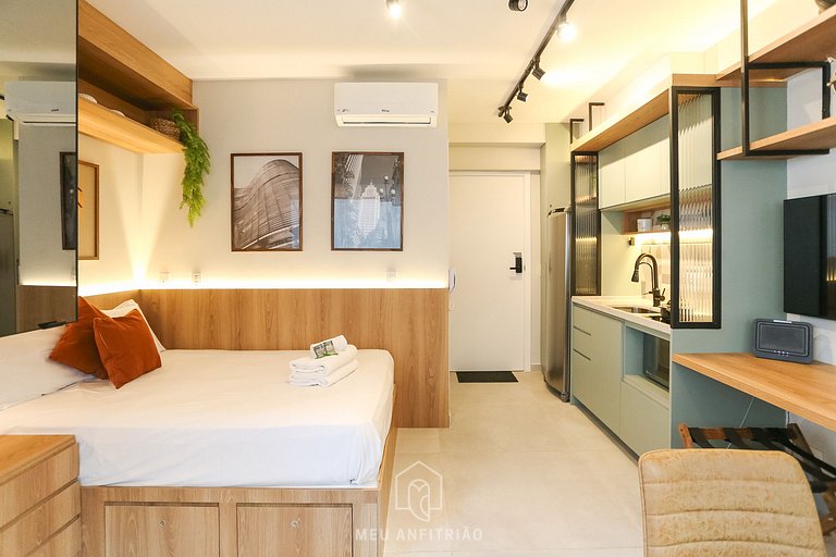 Studio with leisure near Avenida Paulista