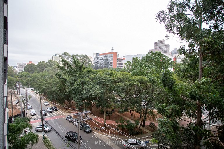 2 people, leisure & balcony 400m of Sumaré subway