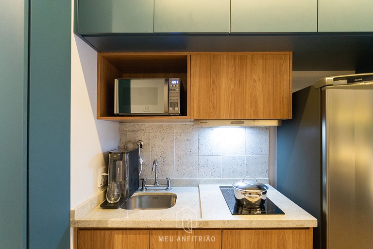 2 people, leisure & balcony 400m of Sumaré subway