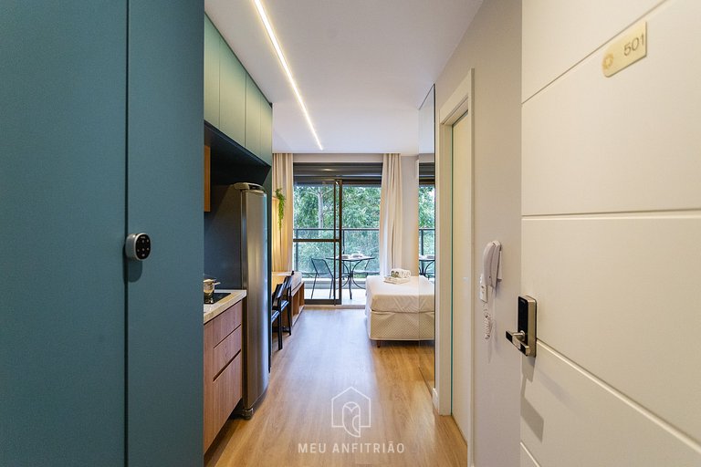 2 people, leisure & balcony 400m of Sumaré subway