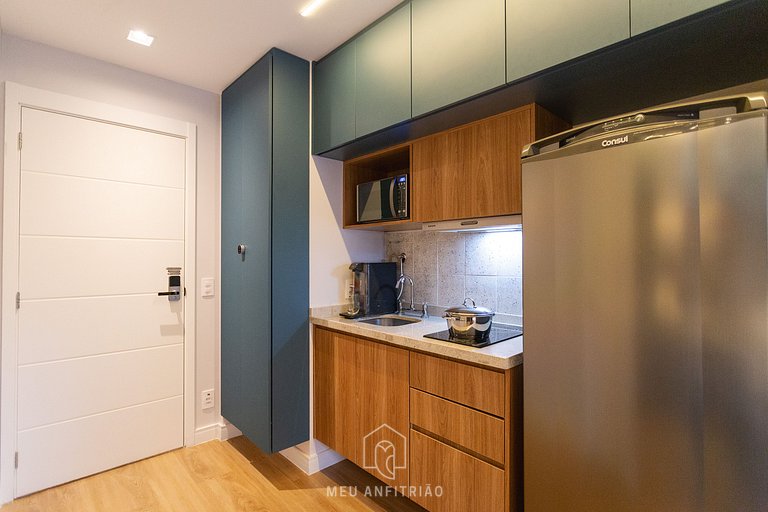 2 people, leisure & balcony 400m of Sumaré subway