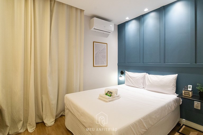 2 people, leisure & balcony 400m of Sumaré subway