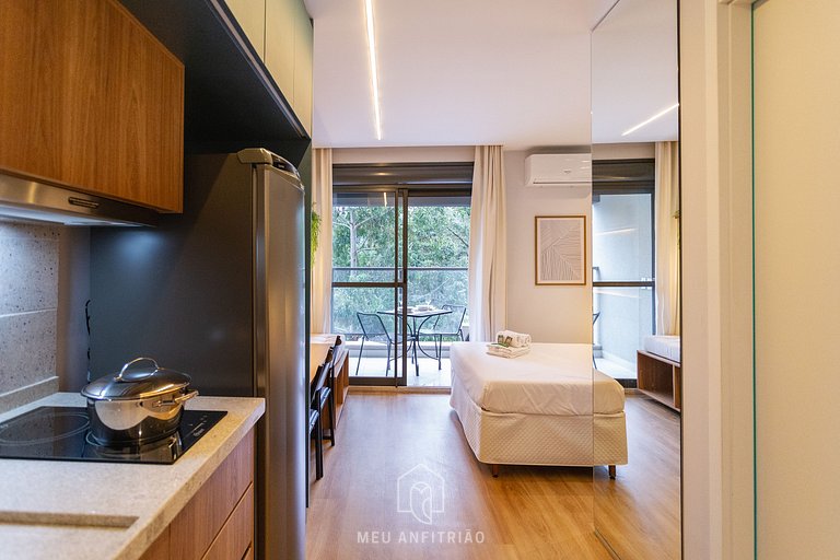 2 people, leisure & balcony 400m of Sumaré subway