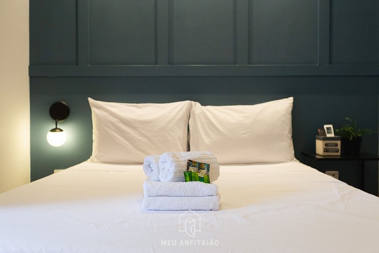 2 people, leisure & balcony 400m of Sumaré subway