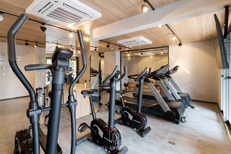 2 people, leisure & balcony 400m of Sumaré subway