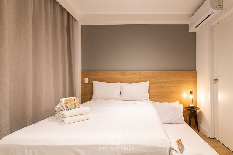 3 people & leisure 350m of Sírio-Libanês Hospital