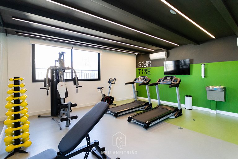 3 people & leisure 350m of Sírio-Libanês Hospital