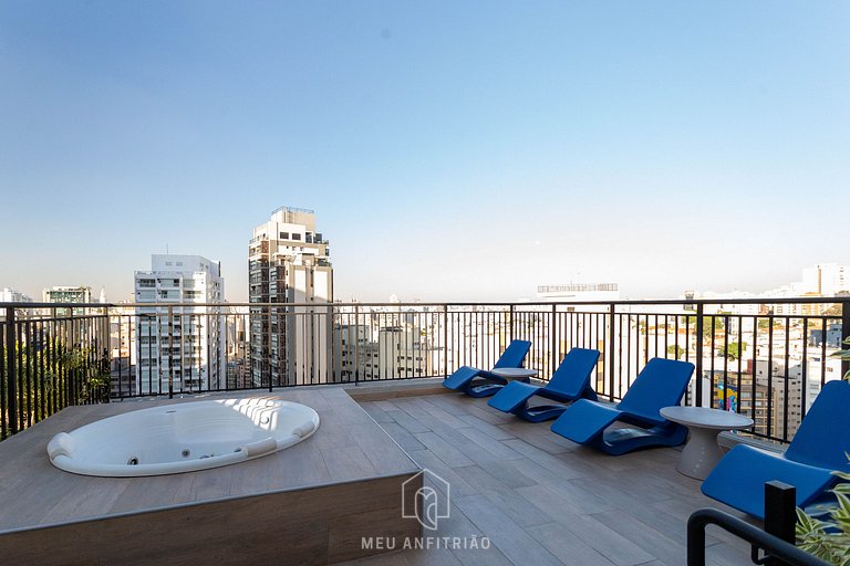 3 people & leisure 350m of Sírio-Libanês Hospital