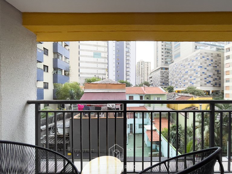 Full studio and leisure near the Frei Caneca Mall