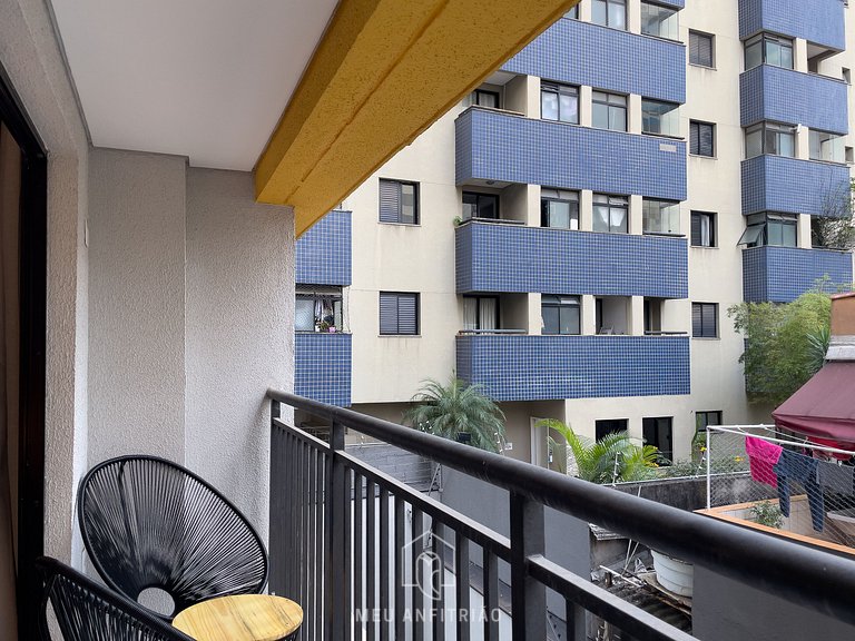 Full studio and leisure near the Frei Caneca Mall