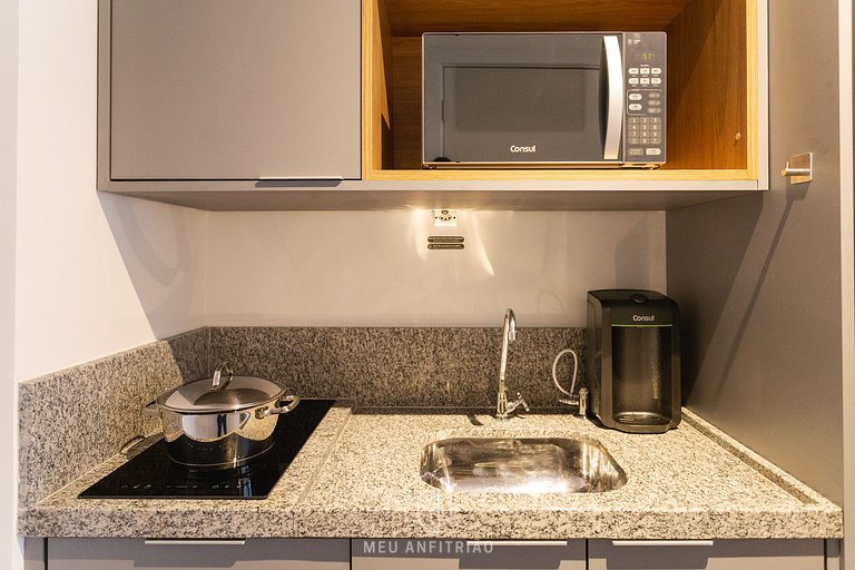 Full studio and leisure near the Frei Caneca Mall