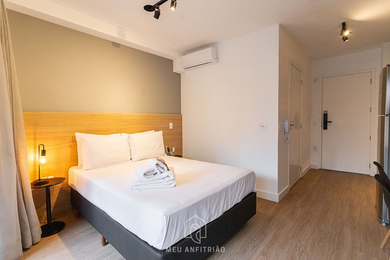 Full studio and leisure near the Frei Caneca Mall