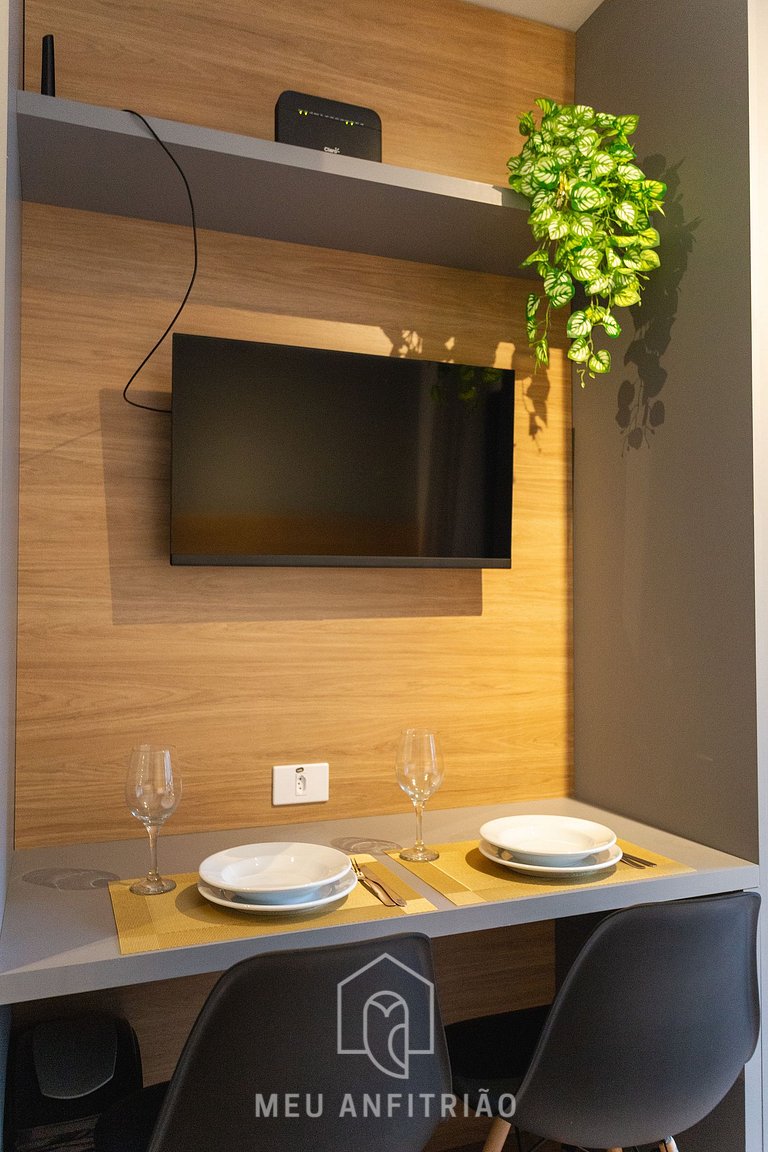 Full studio and leisure near the Frei Caneca Mall