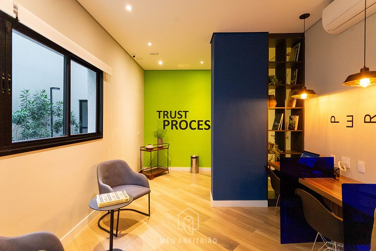 Full studio and leisure near the Frei Caneca Mall