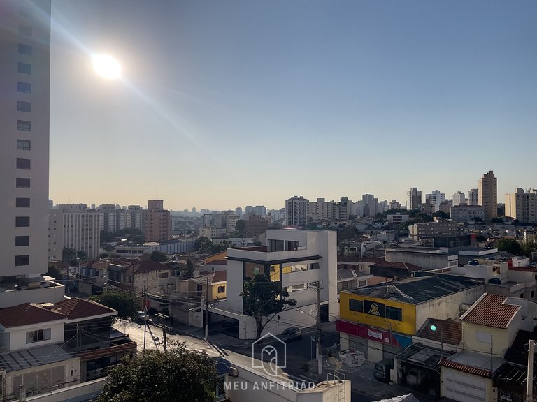 Studio with balcony and leisure near Saúde subway