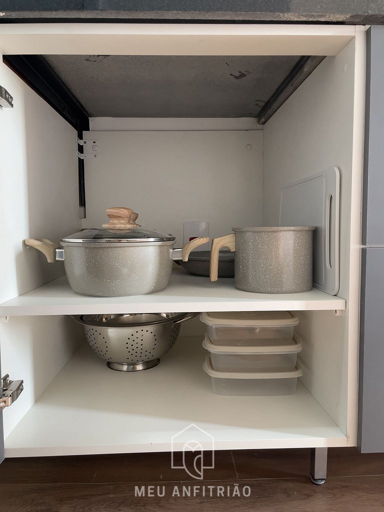 Studio with balcony and leisure near Saúde subway