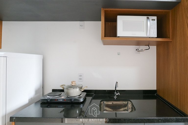 Studio with balcony and leisure near Saúde subway