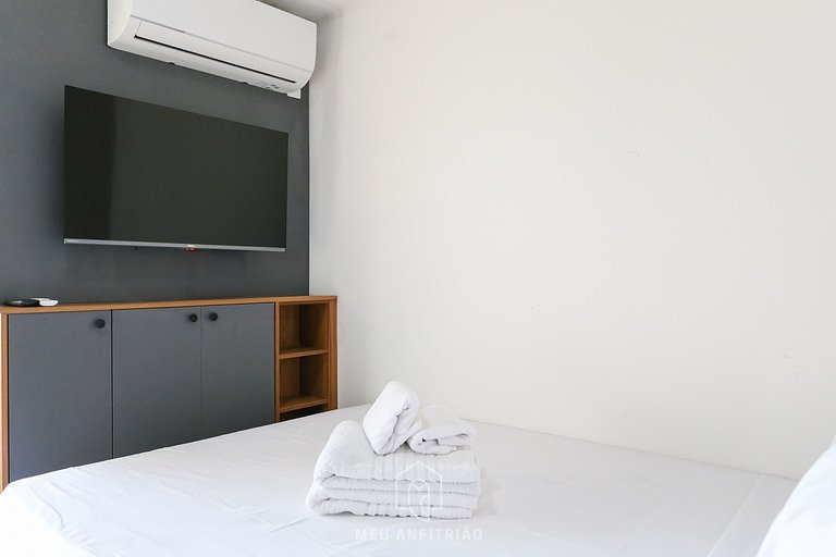 Studio with balcony and leisure near Saúde subway