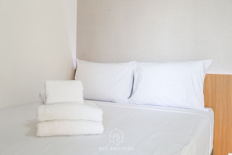 Studio with balcony and leisure near Saúde subway