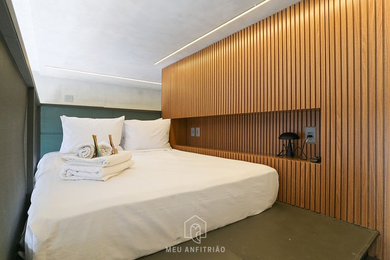 35m² apartment w/ garage 1km from Ibirapuera Park