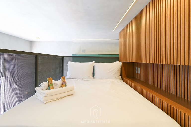 35m² apartment w/ garage 1km from Ibirapuera Park