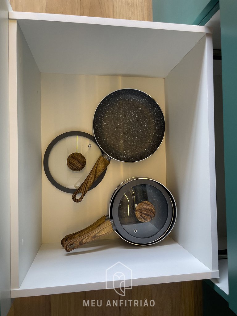 35m² apartment w/ garage 1km from Ibirapuera Park