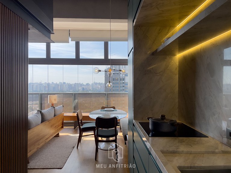 35m² apartment w/ garage 1km from Ibirapuera Park