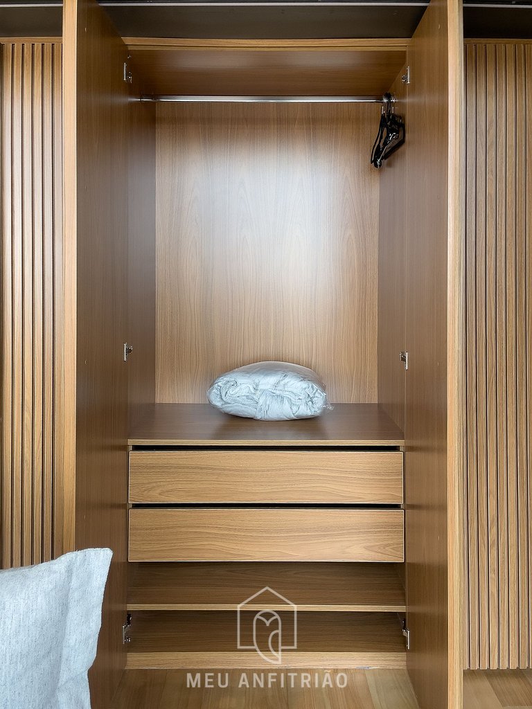 35m² apartment w/ garage 1km from Ibirapuera Park