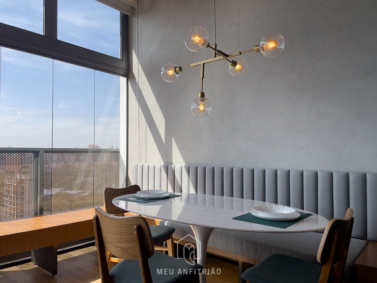 35m² apartment w/ garage 1km from Ibirapuera Park