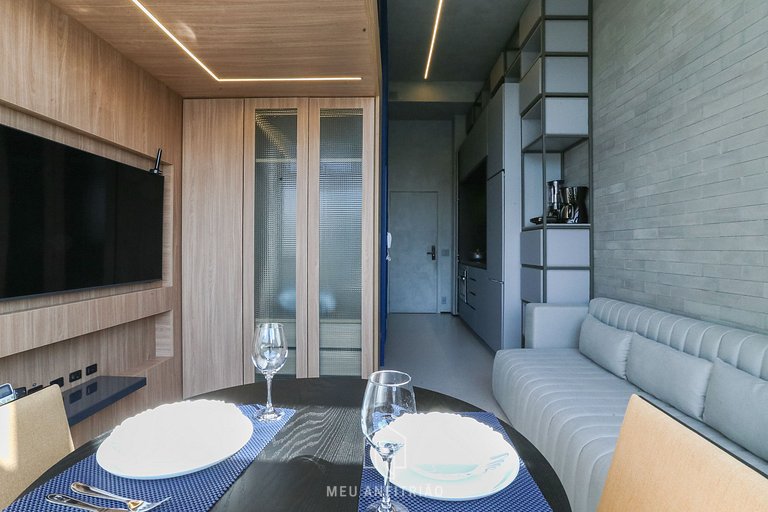 30m² apartment with mezzanine near Ibirapuera Park