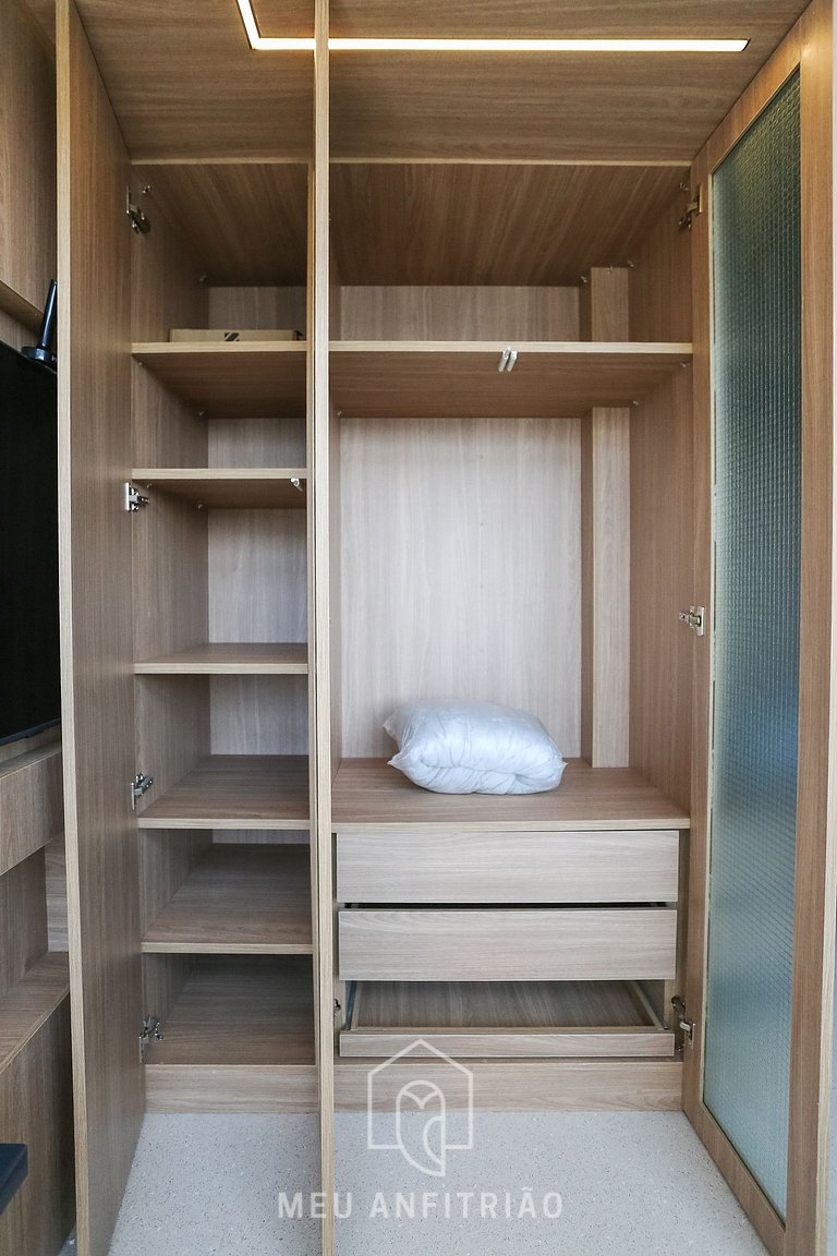 30m² apartment with mezzanine near Ibirapuera Park