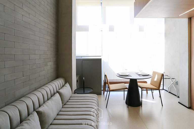 30m² apartment with mezzanine near Ibirapuera Park