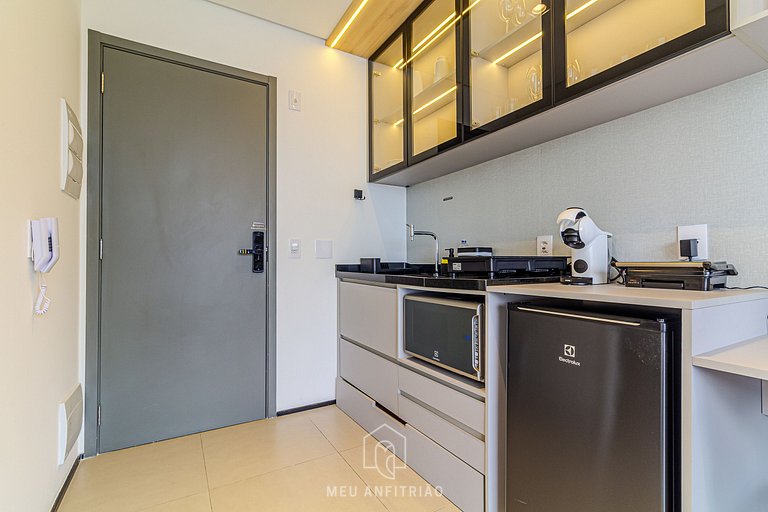 Complete studio for 2 w/ leisure in Paraíso subway