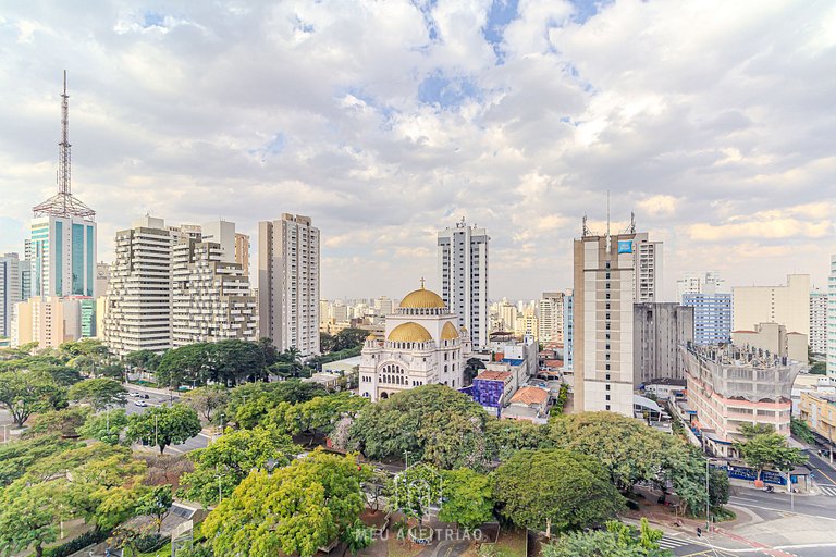 Complete studio for 2 w/ leisure in Paraíso subway