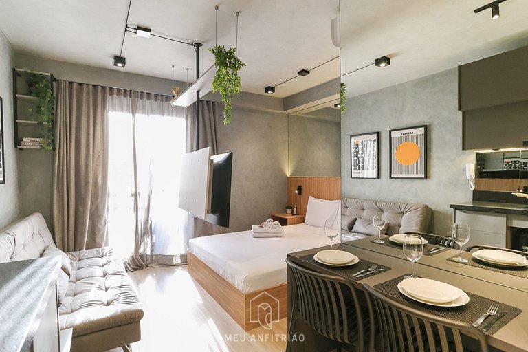 Studio for 3 w/ leisure 600m from Brooklin subway